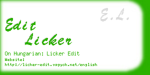 edit licker business card